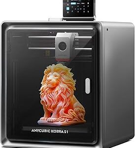 Anycubic Kobra S1 3D Printer Only, Support Multi Color Printing Needs ACE Pro