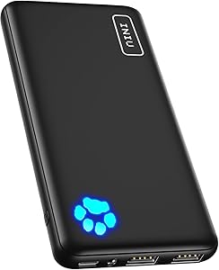 Vanwin Slimmest 10000mAh 5V/3A Power Bank, USB C in&out High-Speed Charging Battery Pack