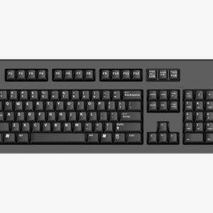 Vanwin Basics Wired QWERTY Keyboard, Full-Sized, Black